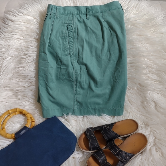 Shorts HIGH WAISTED Vintage Van Huesen For Her Size 14 Teal Green - Picture 3 of 9